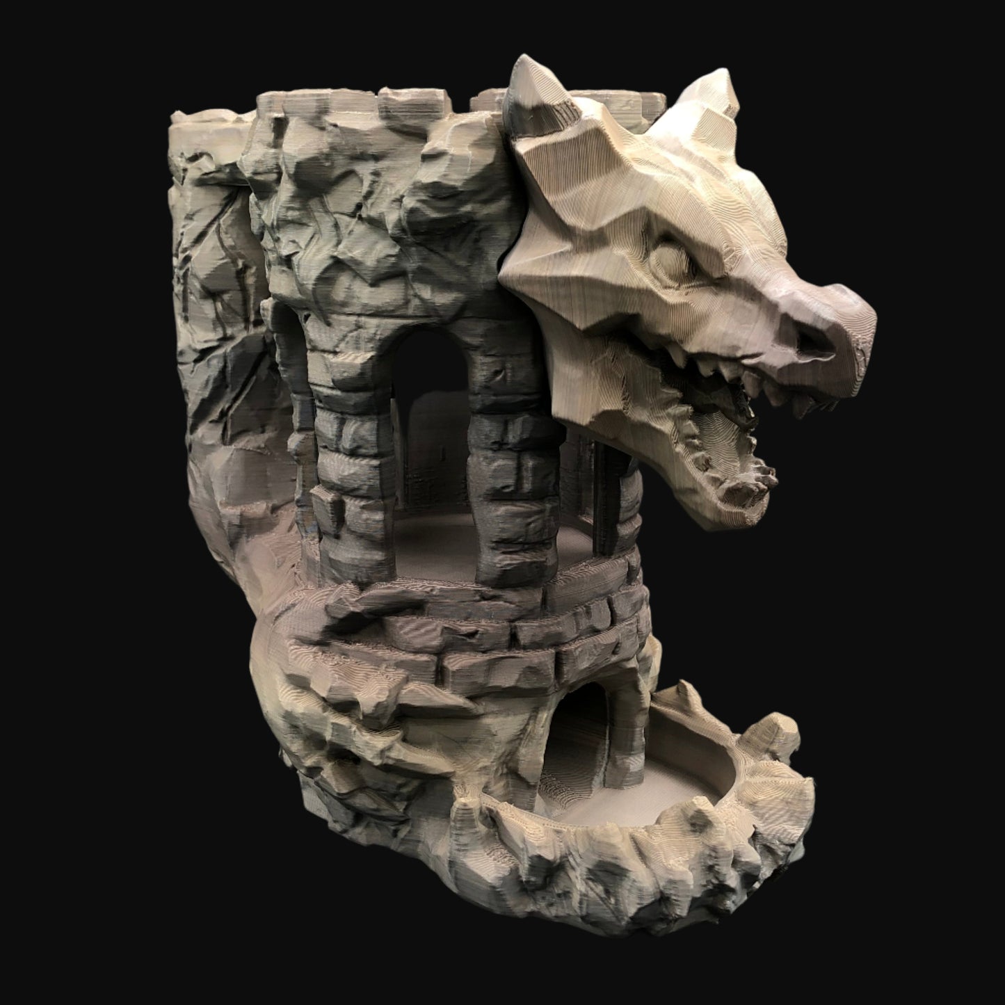 Dragon's Fortress Can Holder & Dice Tower