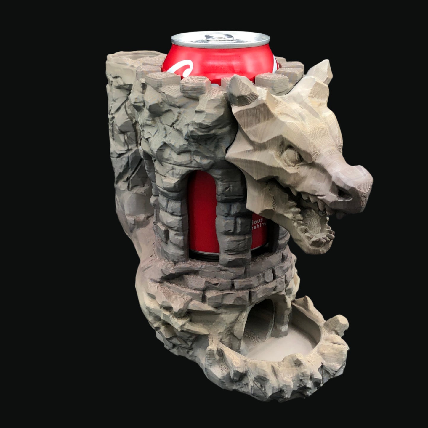 Dragon's Fortress Can Holder & Dice Tower