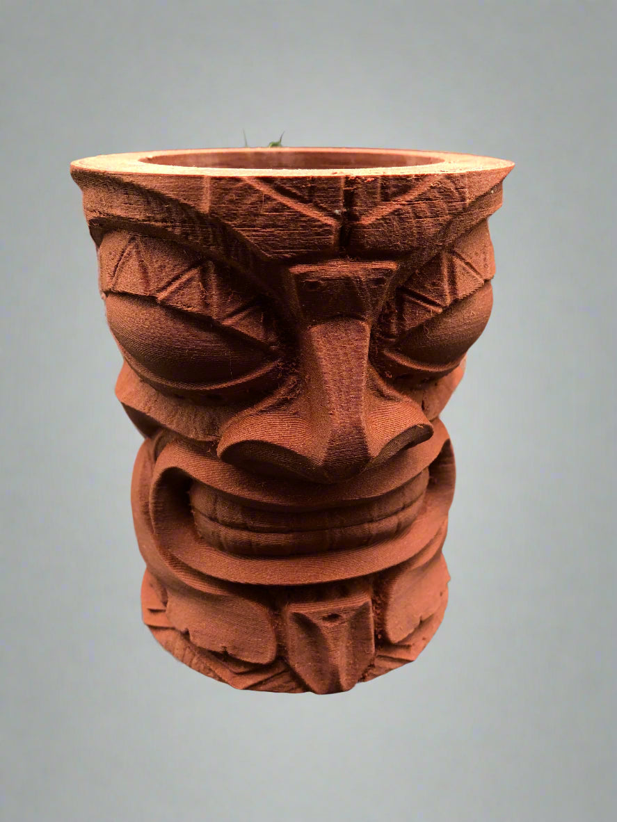 Carved Tiki Can Cozy