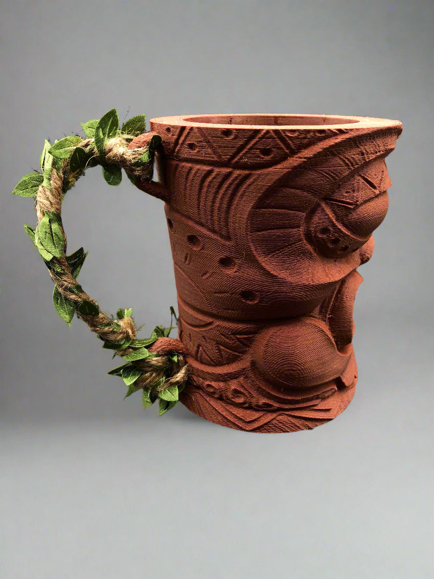Carved Tiki Can Cozy