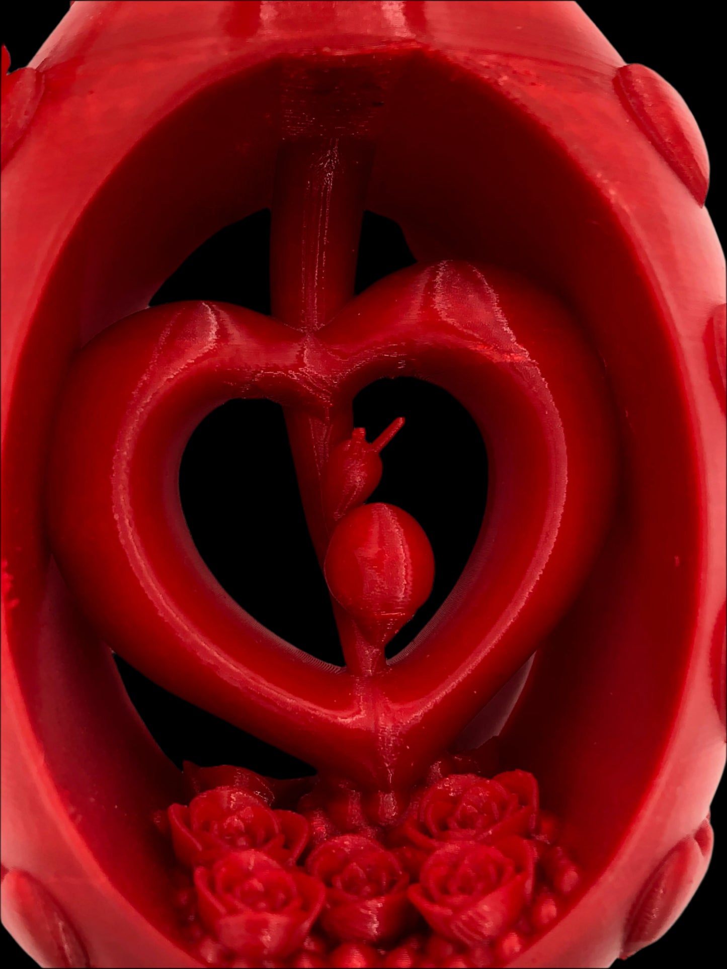 Heart and Flowers Vase