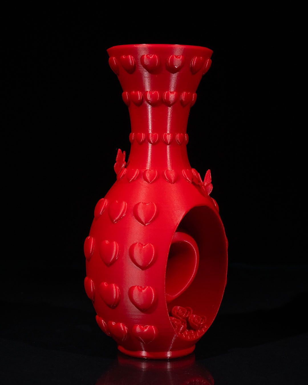 Heart and Flowers Vase