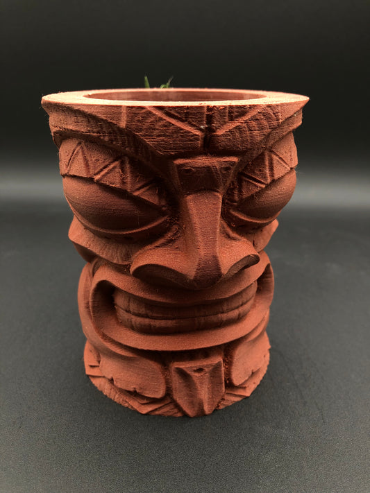 Carved Tiki Can Cozy